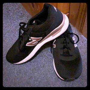 New Balances black and pink